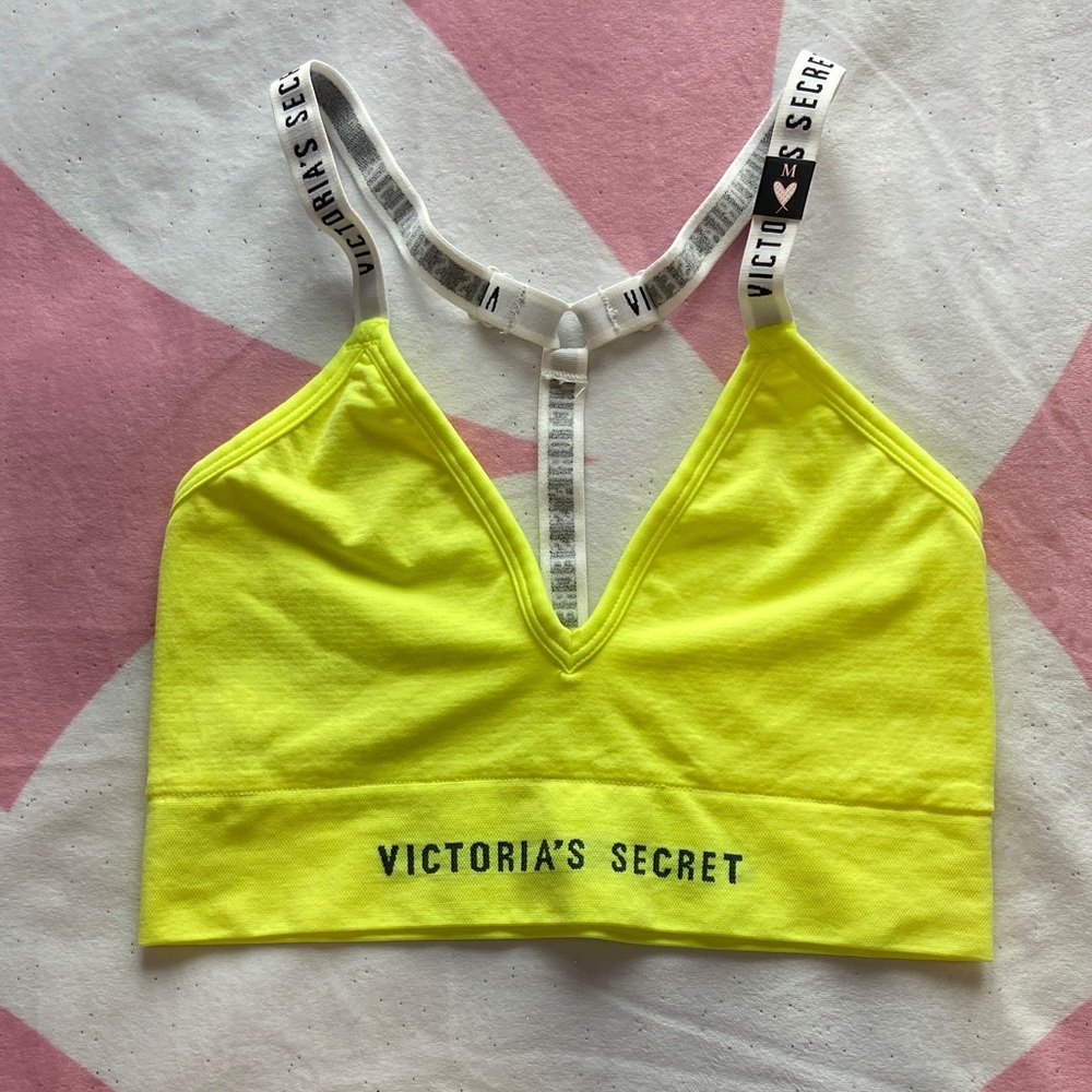 Victoria's Secret Neon Yellow Sports Bra
